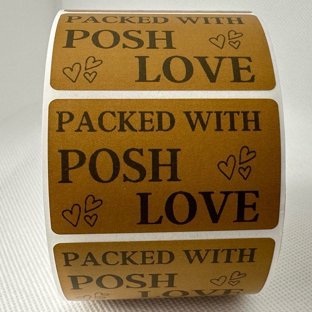 100 Posh Love Stickers | Shipping Supplies | thank you stickers NEW - Picture 8 of 9